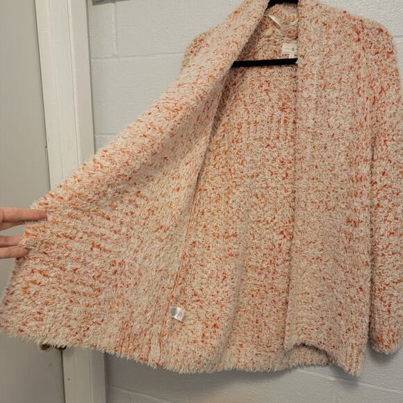 Lou & Grey Pumpkin Spice Cardigan Sweater Cozycore Open Front Size S R365 - Picture 9 of 12